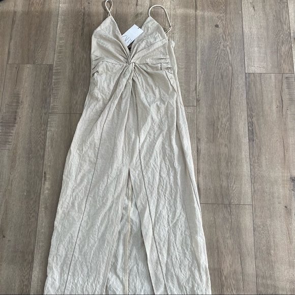 Zara Textured Knot Midi Dress - Picture 7 of 11